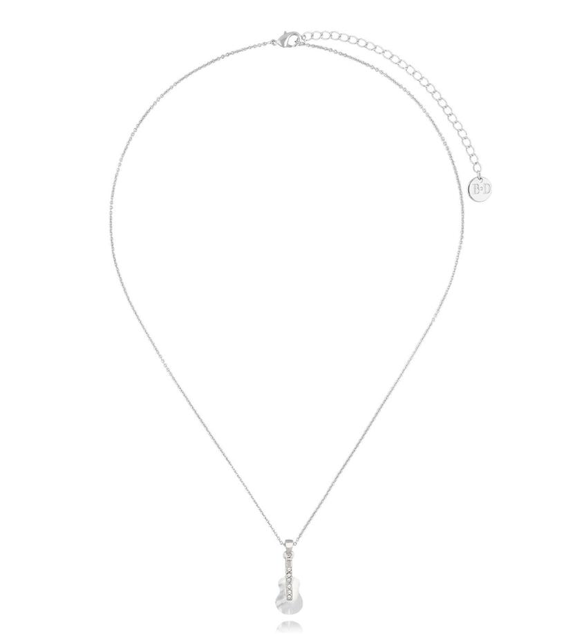 Naszyjnik srebrny z gitarą Glam Charms NS0286