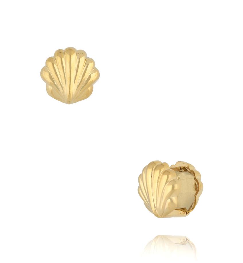 Kolczyki z muszlą złote Cuore del Mare KSA2091