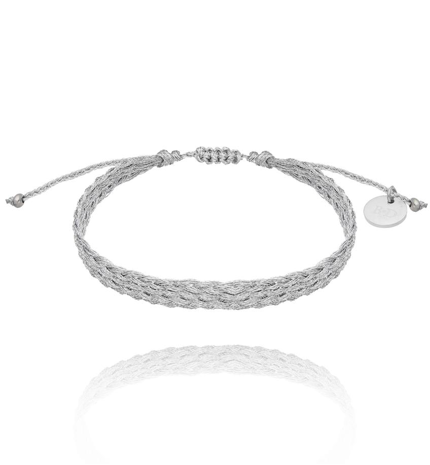 Bransoletka srebrna pleciona Braided BSC1884