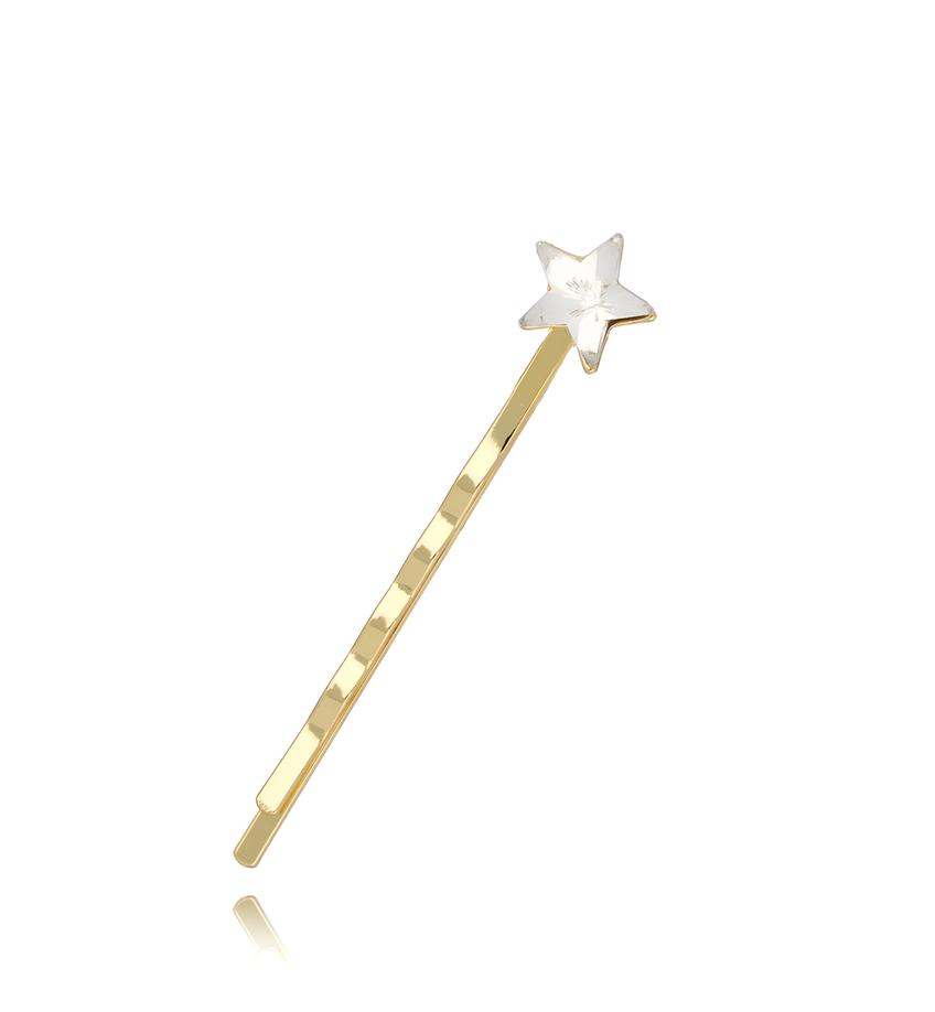 Wsuwka do włosów z transparentną gwiazdką Estrella SSS0010