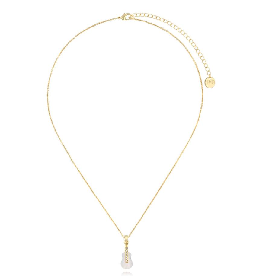 Naszyjnik złoty z gitarą Glam Charms NS0287