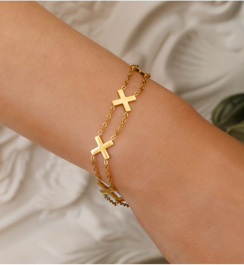 Bransoletka z X złota Graceful Faith BSA0671