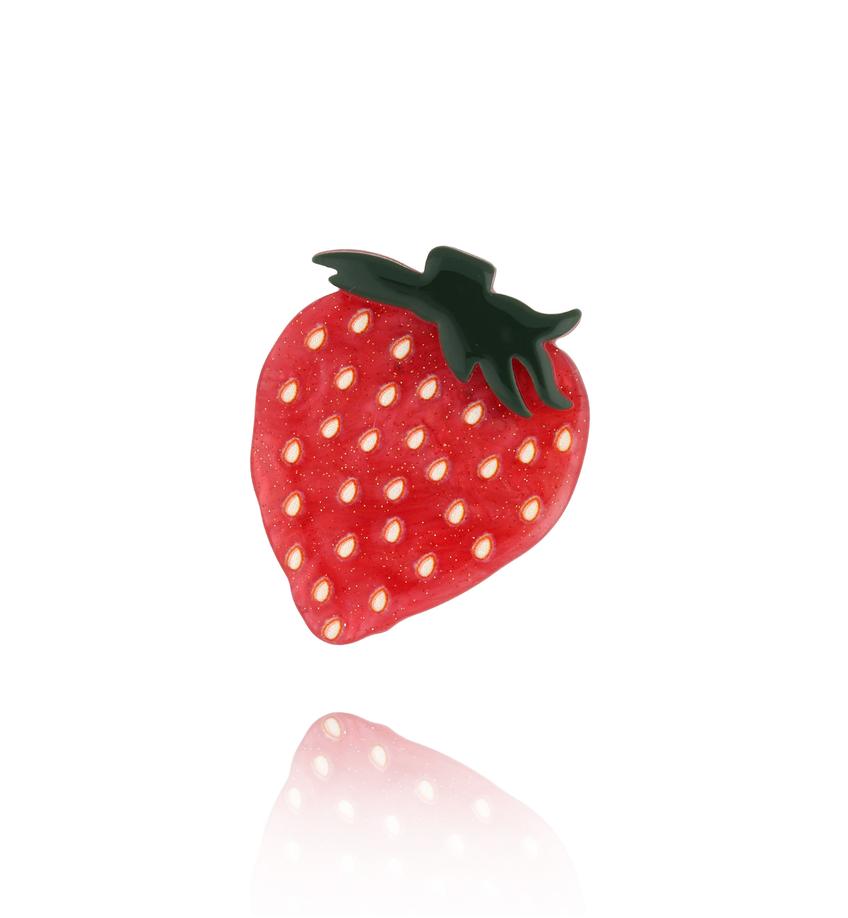 Broszka z truskawką Strawberry BRZA0081
