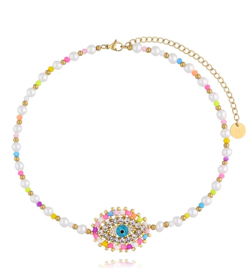 Choker kolorowy z okiem Sunset Gaze NBI0023
