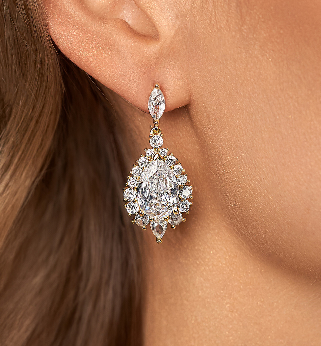 【VASEUL】Crystal Circle Drop E8 ピアス Vivienne Westwood ヴィヴィアンウエストウッドVivienne