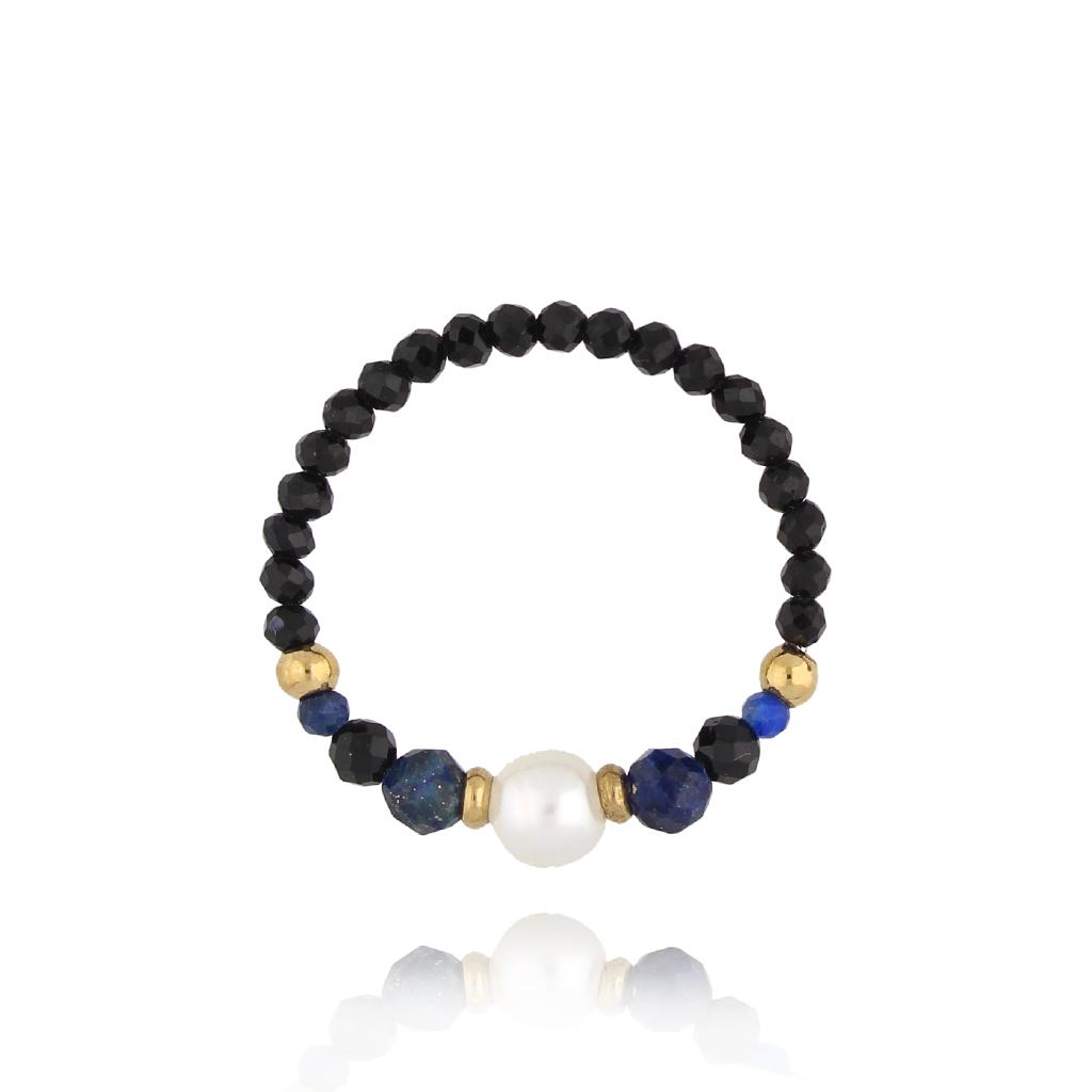 Biżuteria z lapisu lazuli, lapis lazuli - złota i srebrna - By