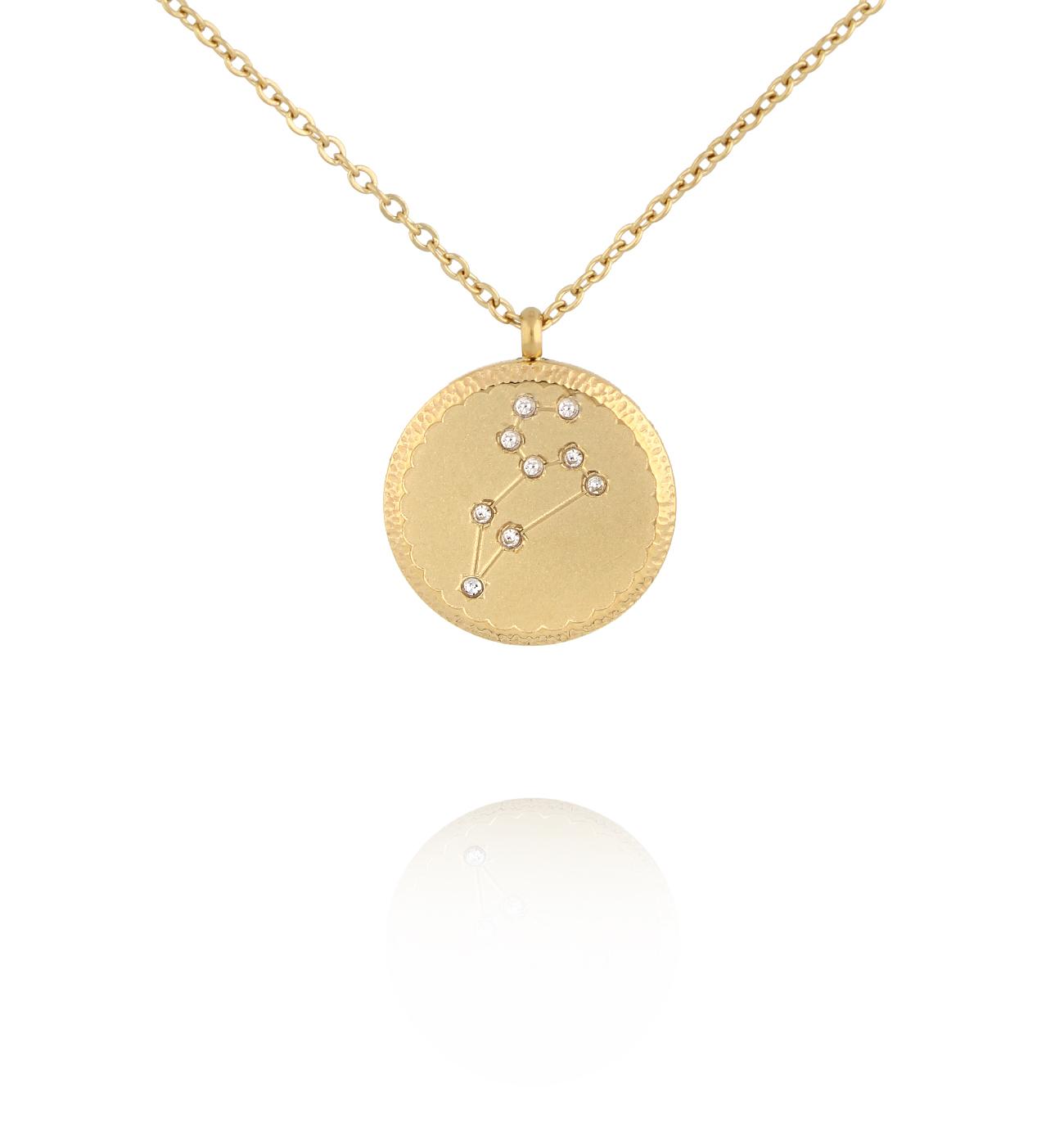 Naszyjnik z konstelacją Lew złoty NSA1438 – By Dziubeka