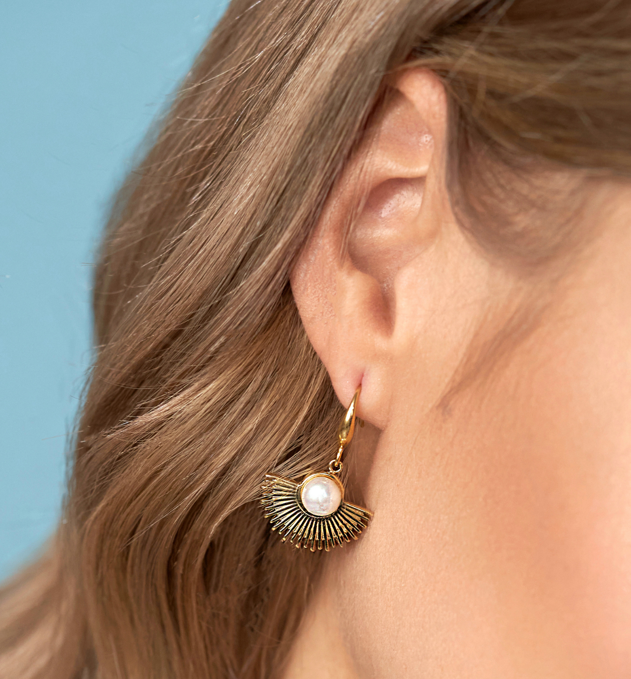 sobut assu158美品 Kolczyki złote z perłą Japan KSA0896 – By Dziubeka