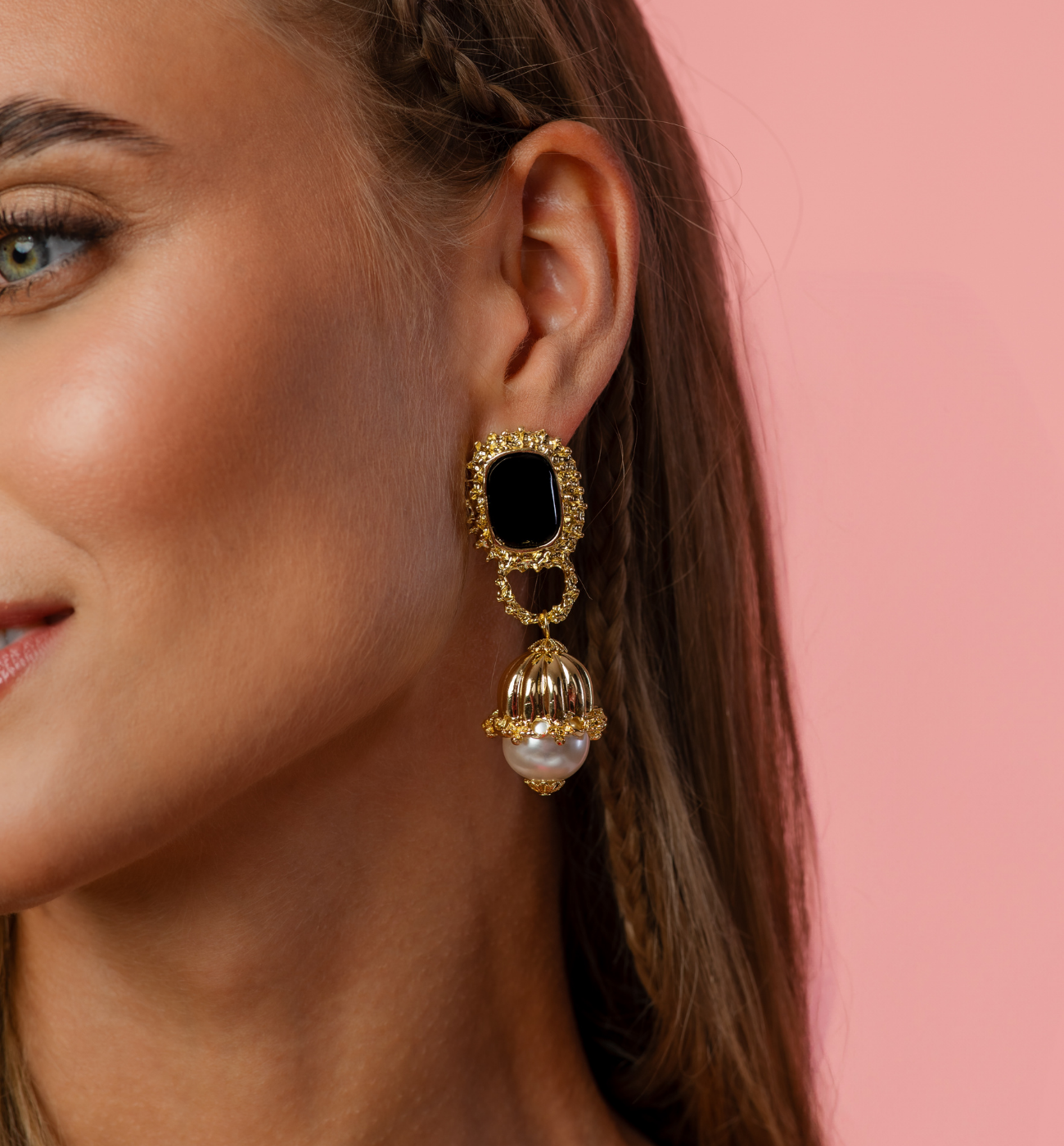 kime tete327ページ Kolczyki złote z perłą KSS1943 – By Dziubeka